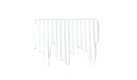 Bordette Icicles 70mmx7.5m - White