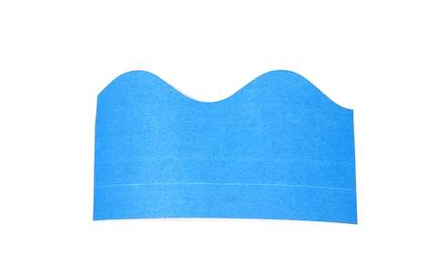 Fadeless Scalloped Border Roll 57mmx15m - Bright Blue