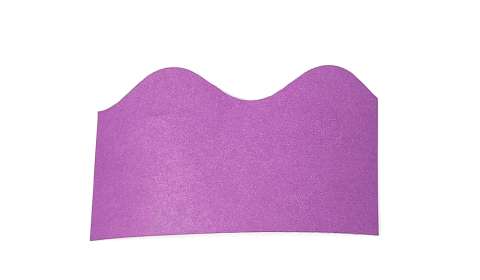 Fadeless Scalloped Border Roll 57mmx15m - Violet