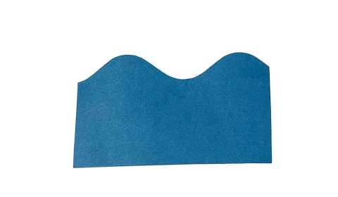 Fadeless Scalloped Border Roll 57mmx15m - Rich Blue