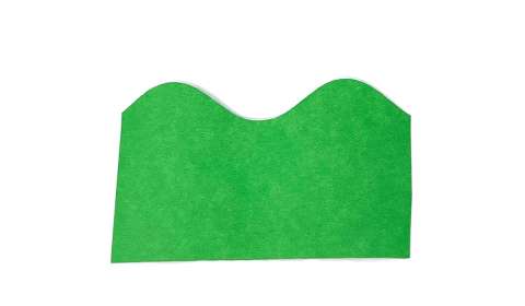 Fadeless Scalloped Border Roll 57mmx15m - Apple Green