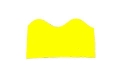 Fadeless Scalloped Border Roll 57mmx15m - Canary
