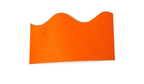 Fadeless Scalloped Border Roll 57mmx15m - Orange