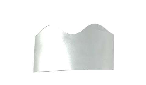 Fadeless Scalloped Border Roll 57mmx15m - Metallic Silver