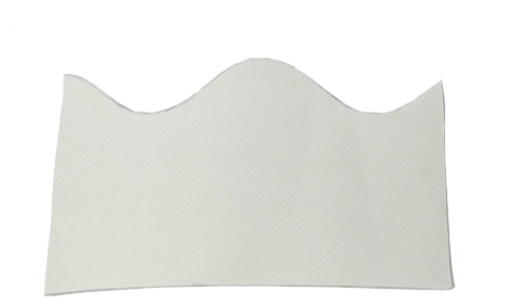 Fadeless Scalloped Border Roll 57mmx15m - White