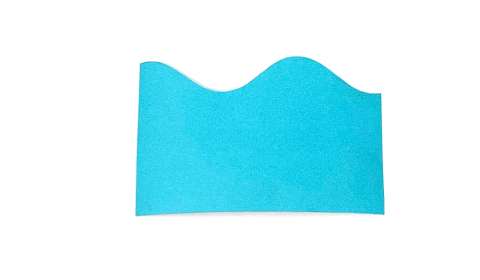 Fadeless Scalloped Border Roll 57mmx15m - Azure