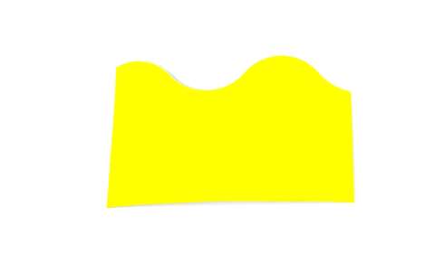 Educraft Scalloped Border Rolls 57mmx50m - Lemon