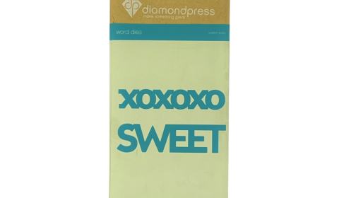Sweet Xoxo Word Dies Diamond Press