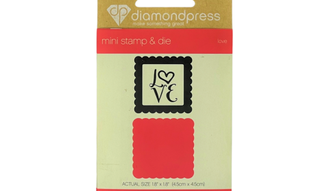 Love Mini Stamp & Die Diamond Press