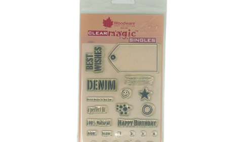 Jean Tags Clear 'Single' Stamp