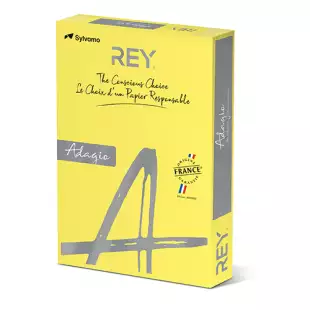 A4 (210x297mm) Rey Adagio Yellow 160gsm | 250 Sheets