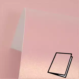 Rose Gold Pure Pearl Card Blanks One Sided 300gsm