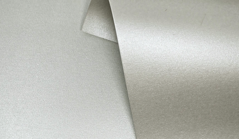 Sterling Silver Pure Pearl Double Sided Card 300gsm