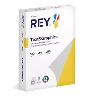 A4 (210x297mm) Rey Text & Graphics 120gsm | 250 Sheets