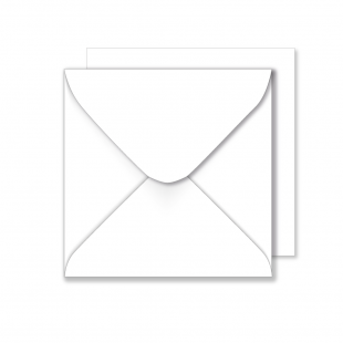 choose pack size Large Square Bright White Card Blanks /& Luxury Envelopes 155mm