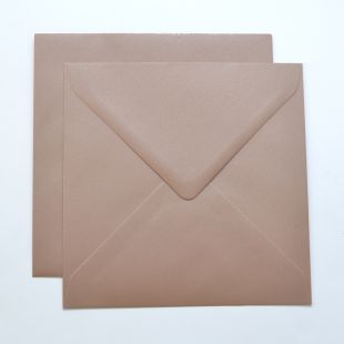 Lustre Print Silver Square Envelopes - Pearlised Bisque Lustre Print Silver Square Envelopes - Pearlised Bisque