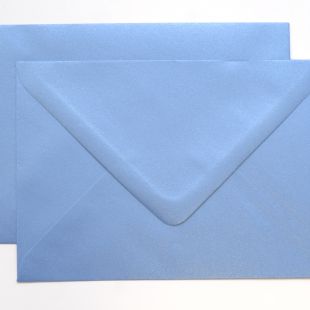Lustre Print Silver C6 Envelopes - Pearlised Maya Blue Lustre Print Silver C6 Envelopes - Pearlised Maya Blue