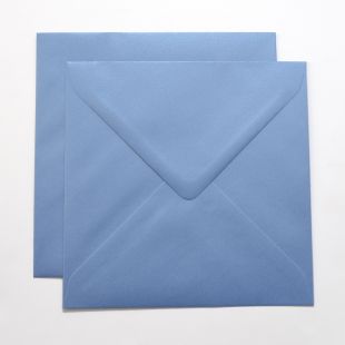 Lustre Print Silver Square Envelopes - Pearlised Maya Blue Lustre Print Silver Square Envelopes - Pearlised Maya Blue