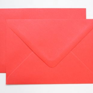 Lustre Print Silver C6 Envelopes - Pearlised Xmas Red Lustre Print Silver C6 Envelopes - Pearlised Xmas Red
