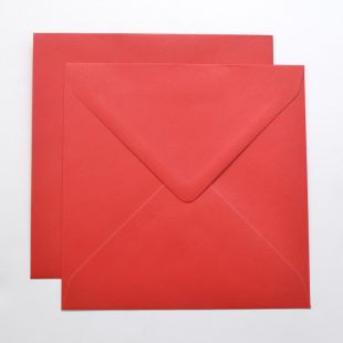 Lustre Print Silver Square Envelopes - Pearlised Xmas Red Lustre Print Silver Square Envelopes - Pearlised Xmas Red