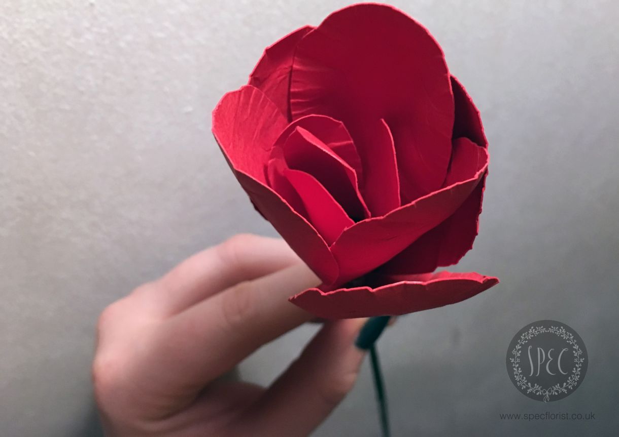 Handmade paper rose tutorial