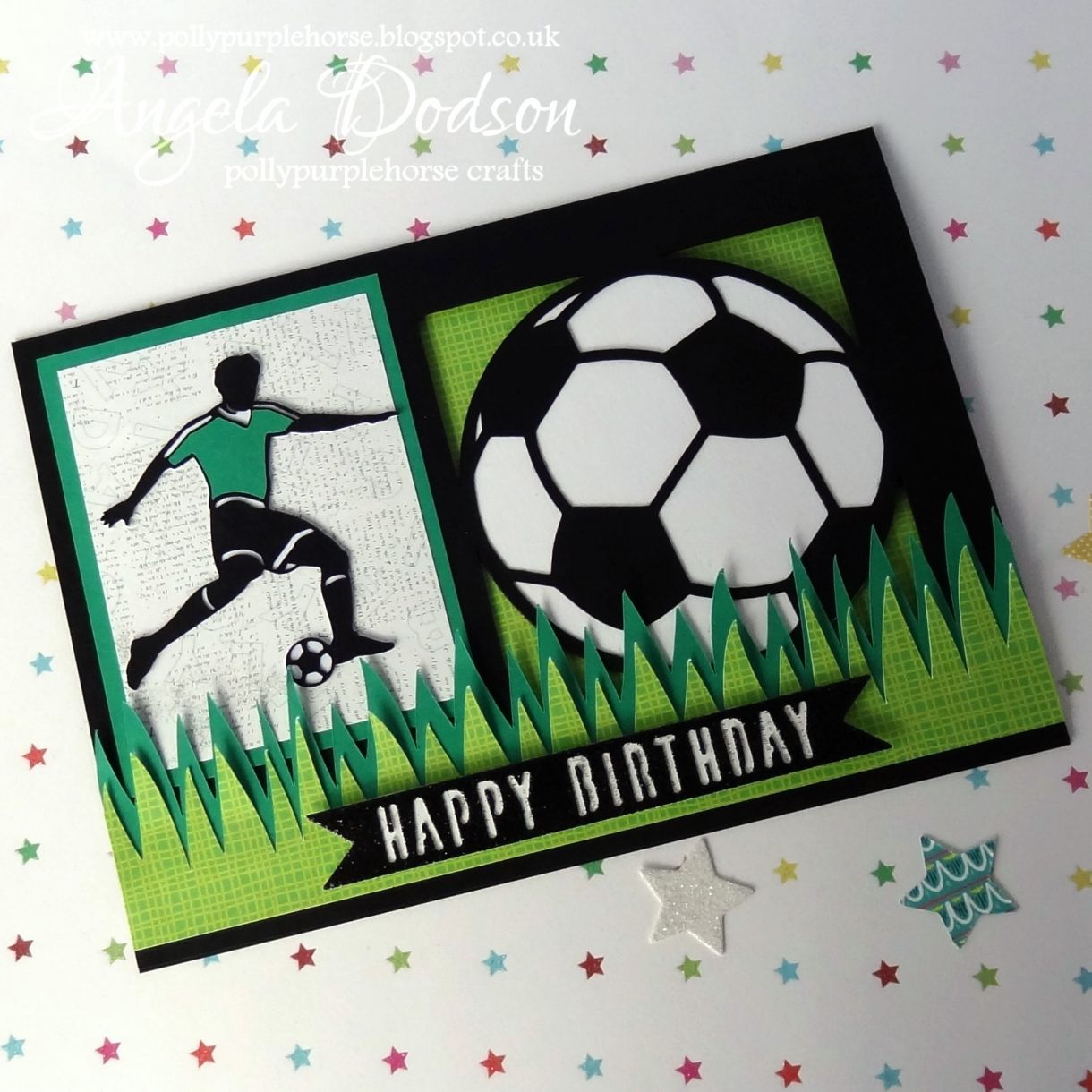 Make a football themed birthday card