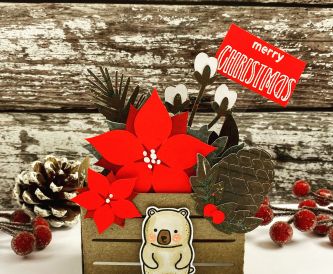 3D Christmas Box Card
