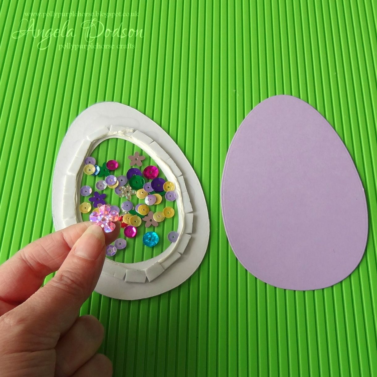 How to Make Easter Shaker Cards Making Easter Egg Cards