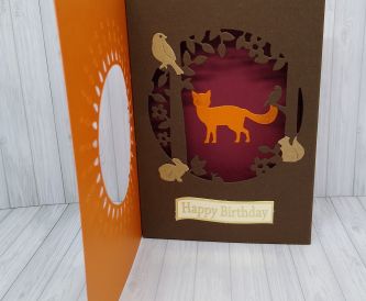 Autumnal Aperture Shadow Box Card