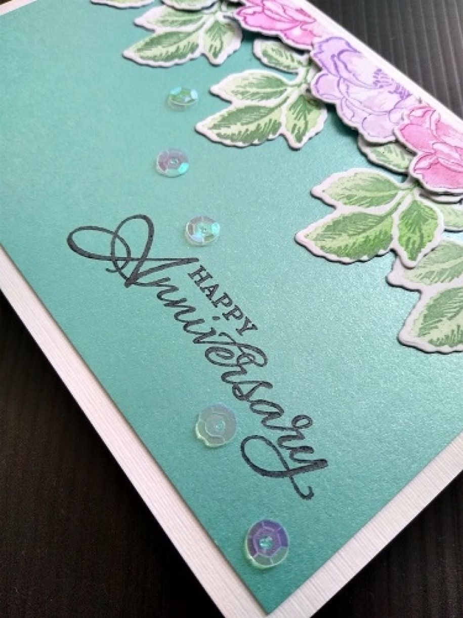 Die Cut Flower Cards using Pink & Turquoise