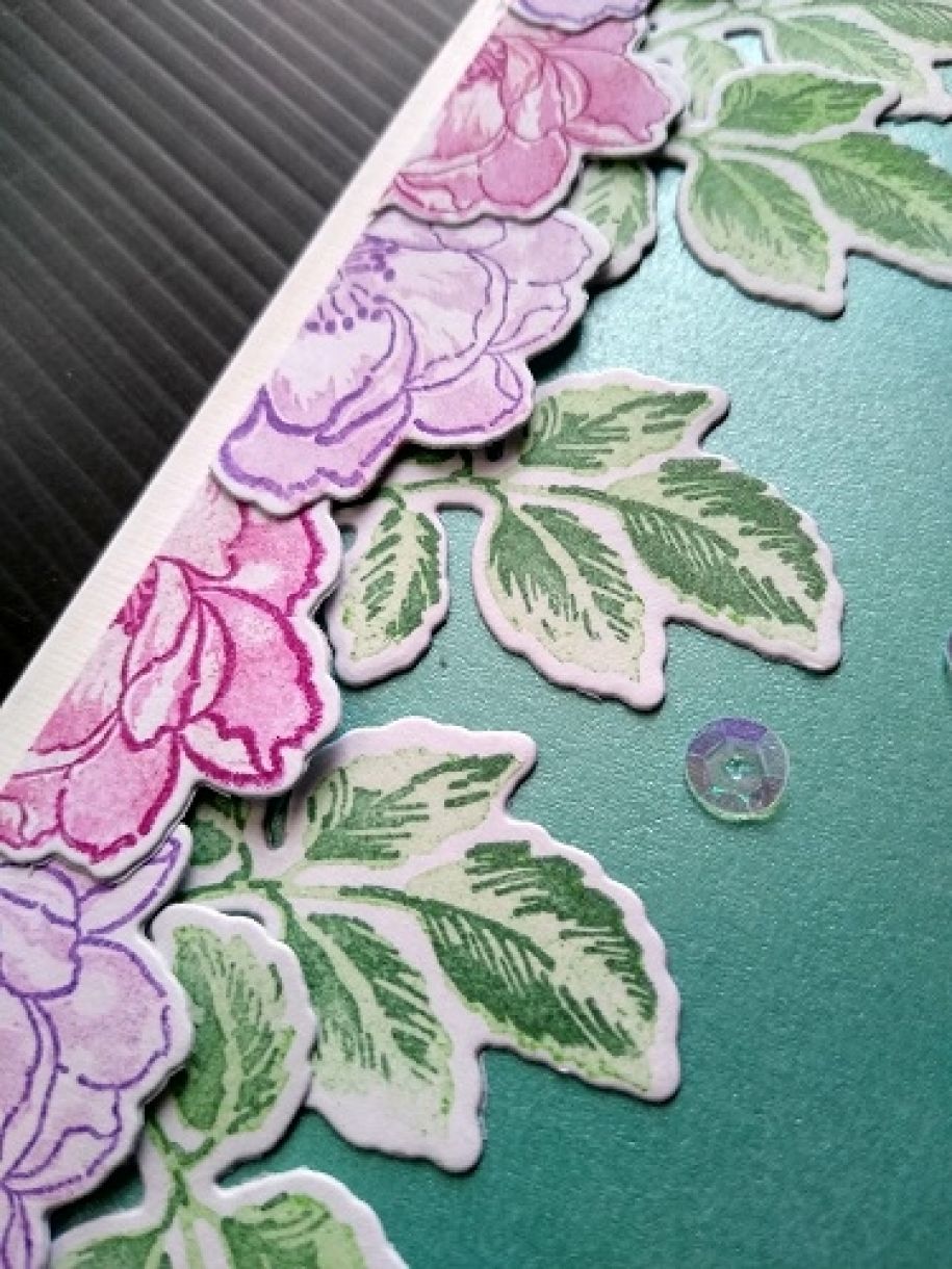Die Cut Flower Cards using Pink & Turquoise