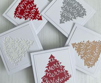 Easy Bulk Christmas card idea.