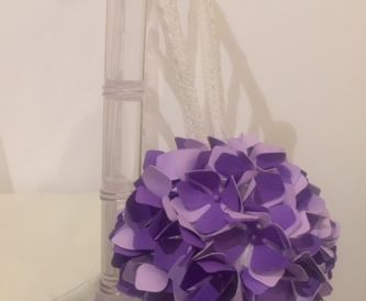 Creating A Paper Flower Hydrangea Ball