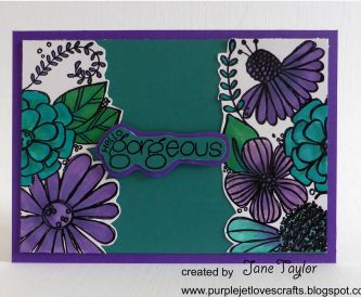 Jane T Gorgeous Teal Purple 1C