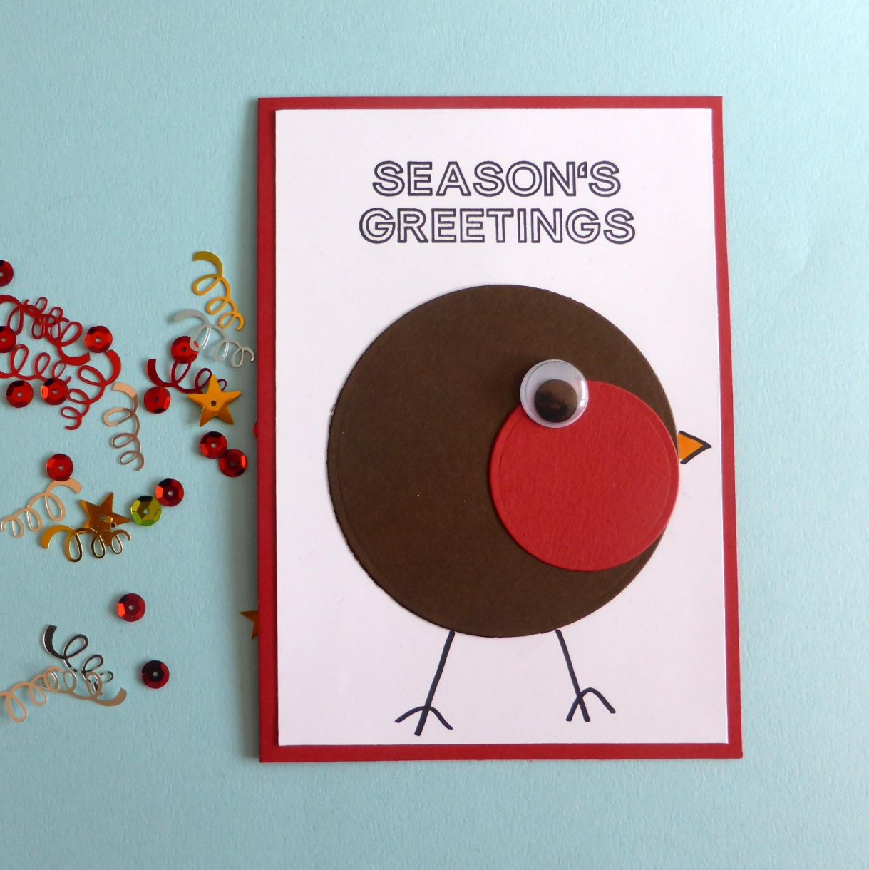 Quick And Easy Robin Christmas Cards