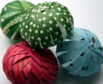 Handmade Paper Baubles