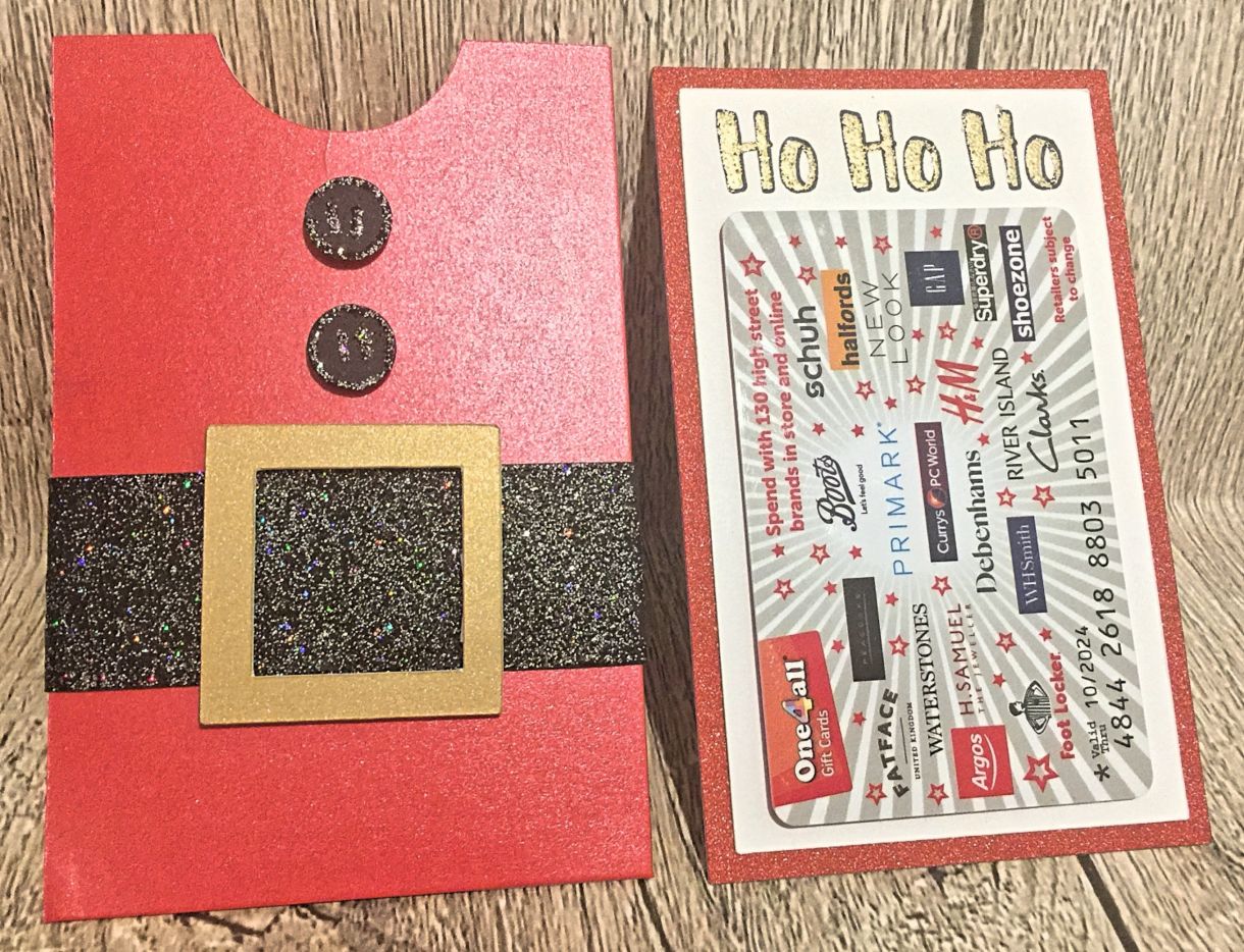 Santa Gift Card Envelope Holder
