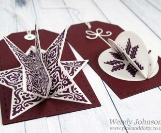 Christmas Gift Tags - Dark Red