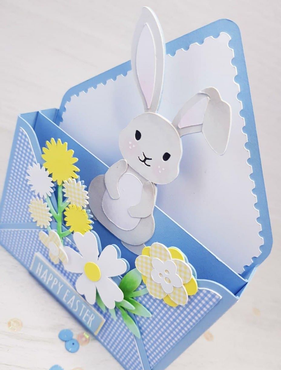 Easter Bunny Envelope Box Card Making an Envelope Card Box