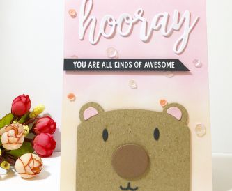 How to Make a Sweet Bear Hooray Card