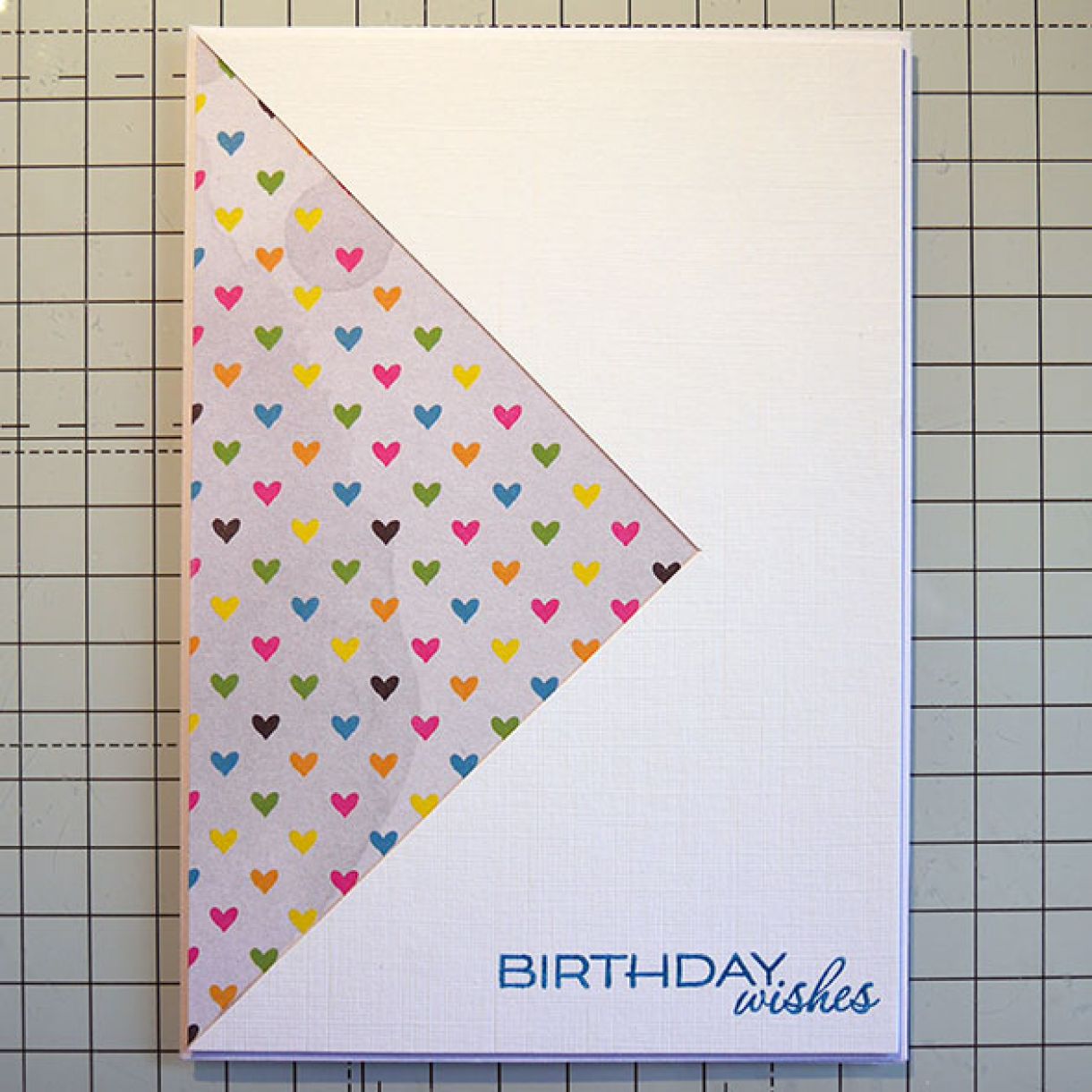 Bow Birthday Card with Patterned Paper