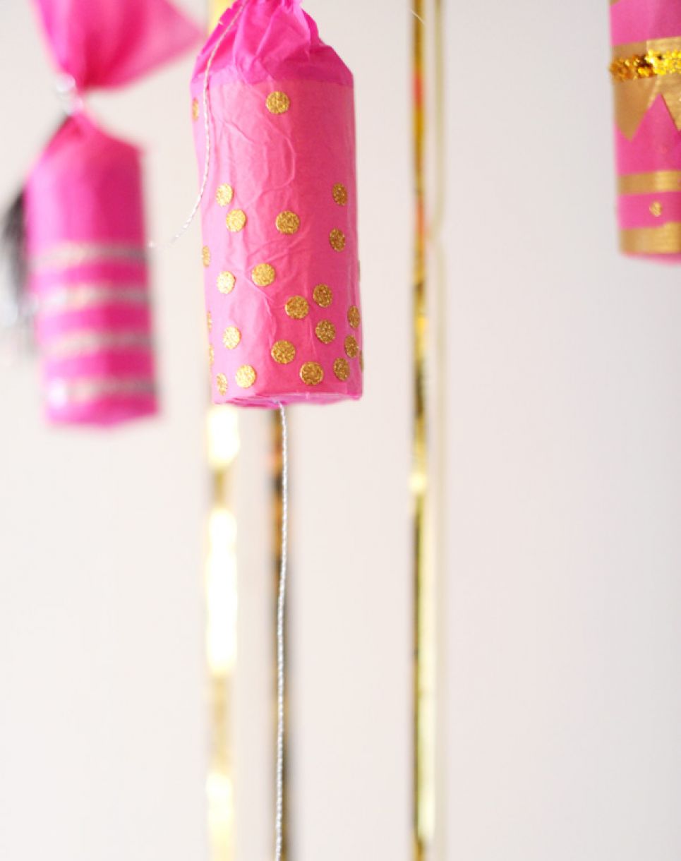 DIY Paper Fireworks and Confetti Bombs