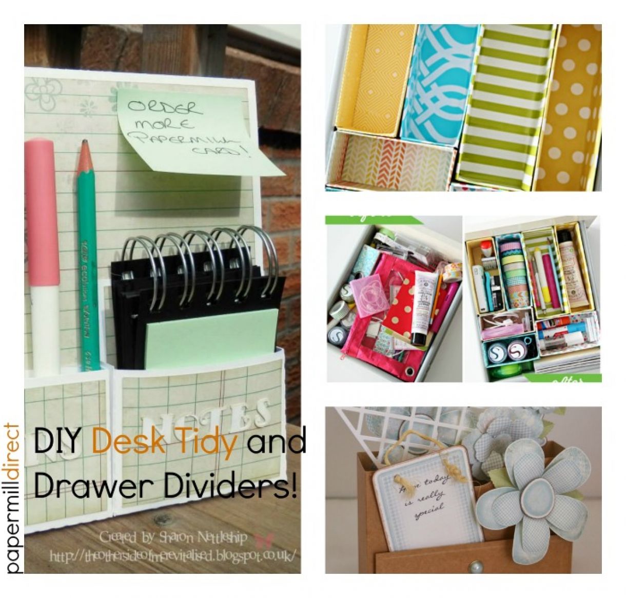DIY Desk Tidy and Draw Dividers