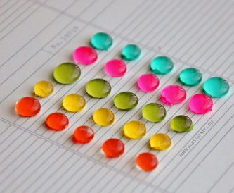 DIY Card making Embellishments - Enamel Dots