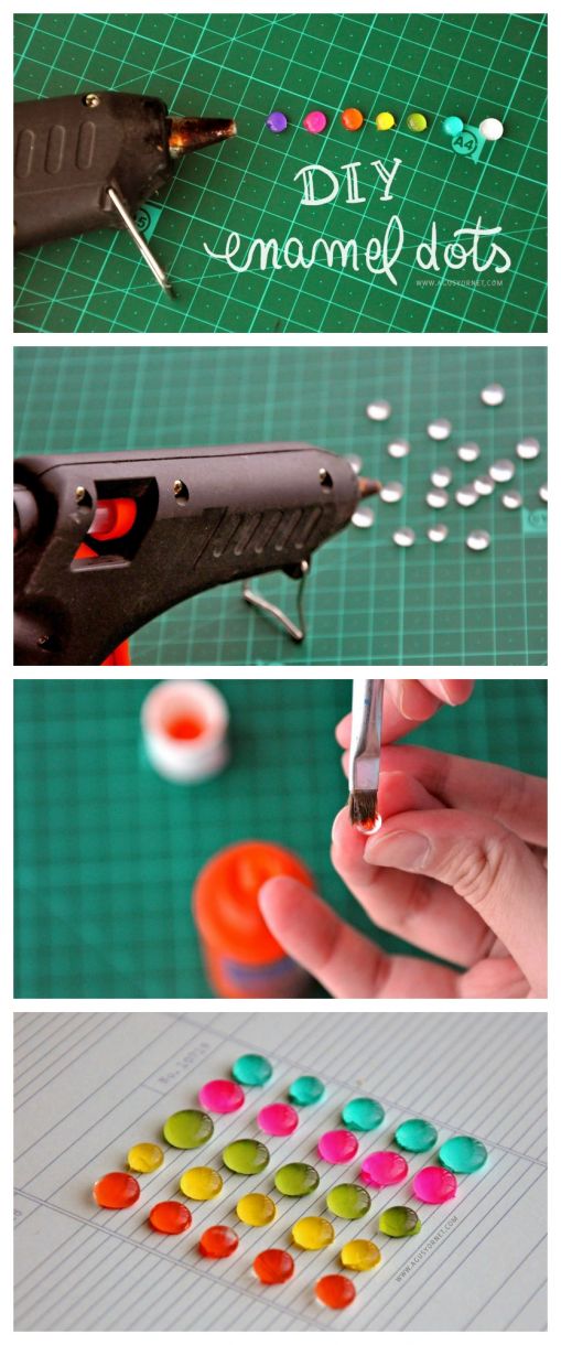 Diy Card Making Embellishments Enamel Dots