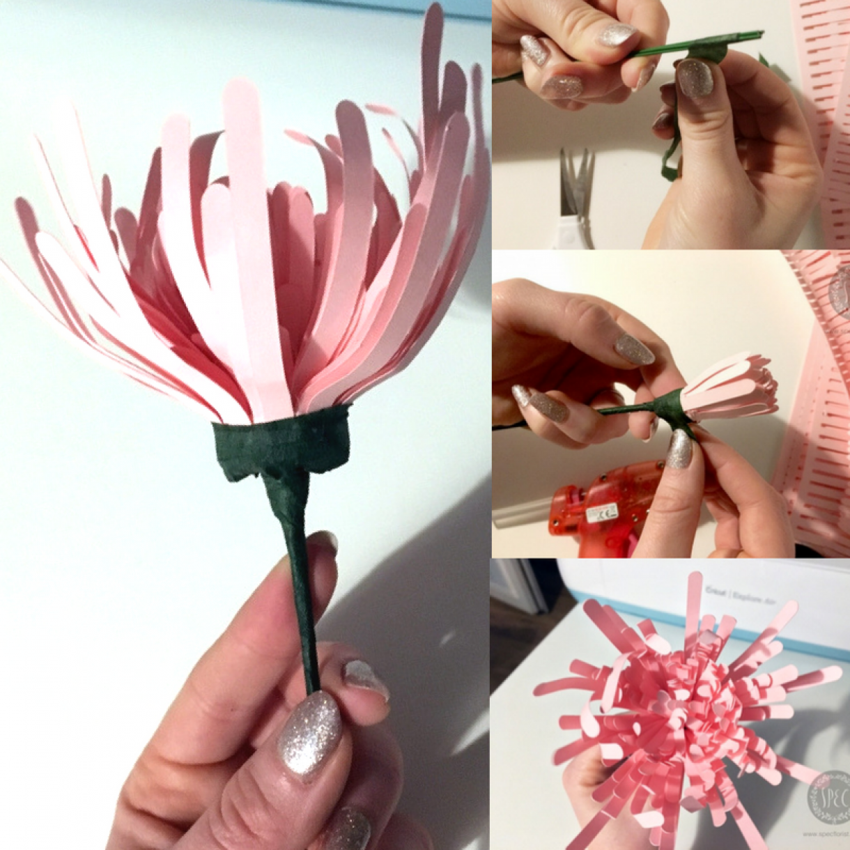How to make a paper chrysanthemum step by step tutorial