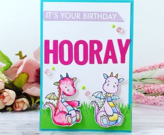A Fun Dragon Birthday Card