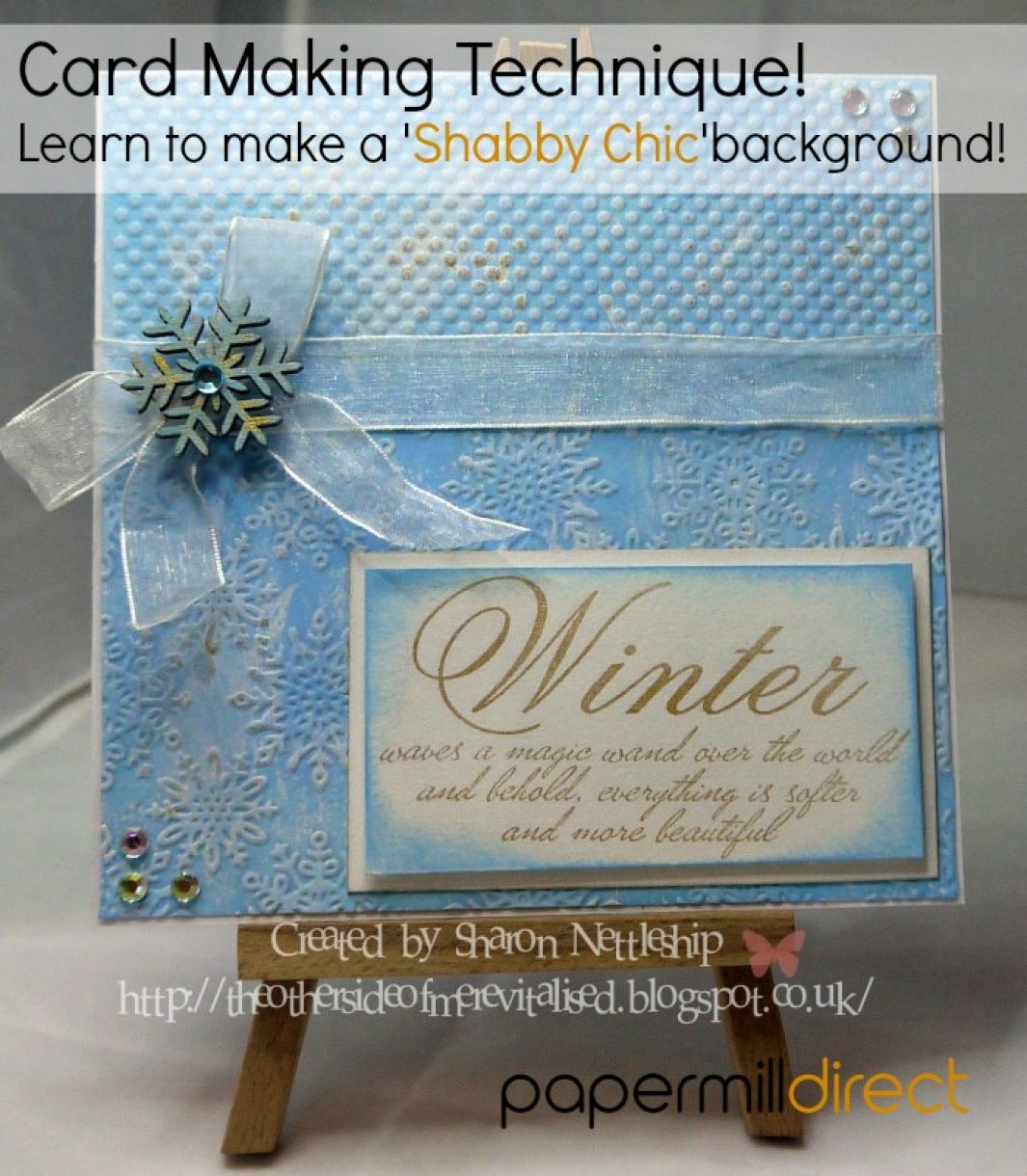 Make Your Own Shabby Chic Background Card Making Tutorial