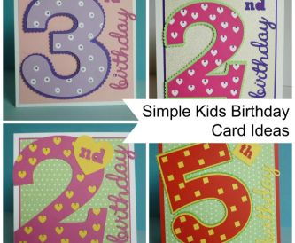 Handmade Kids Birthday Card Ideas