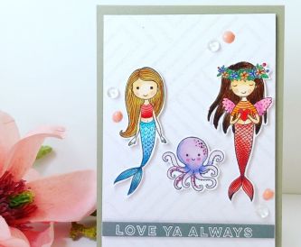 Mermaid Love Card